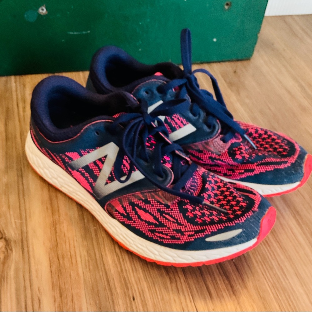 New Balance Women's Pink and Blue Running Shoes